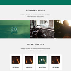 company landing page design