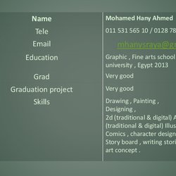 my new CV 