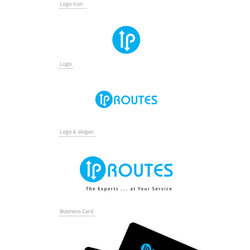 1 - &amp;quot;IP ROUTES&amp;quot; Designing a logo &amp;amp; business card for network company.