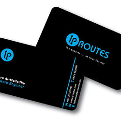 2 - &amp;quot;IP ROUTES&amp;quot; Designing a logo &amp;amp; business card for network company.