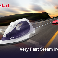 steam iron tefal billboard