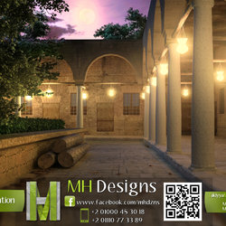 Madrasa of Sultan Mahmoud Khan 3D Rendering
