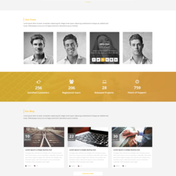 Nobi – One Page PSD Template