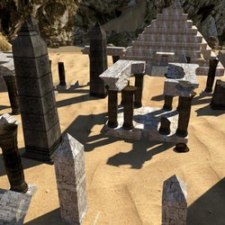 Ancient Egyptian Necropolis (3Ds max)