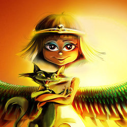 Winged Pharaonic Girl
