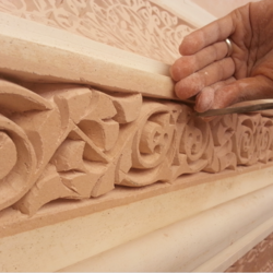 sculpture sur plafond 