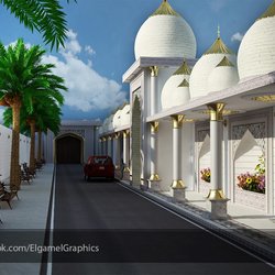 مجموعة من التصاميم لديكورات داخلية وخارجية