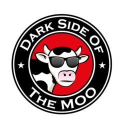Dark side of the moo logo design