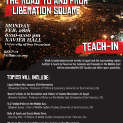 Egyptian Uprising Teach-in Poster