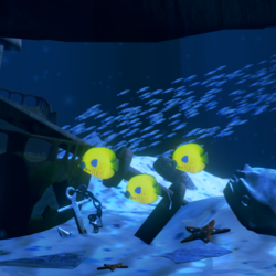 3D under ocean scene 