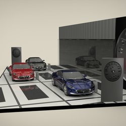 Maserati booth 