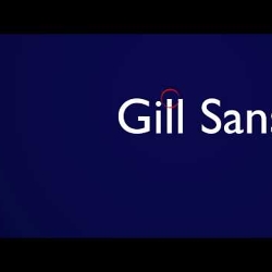 Motion grapic gill sans