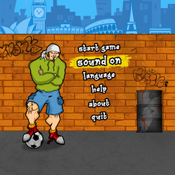 football in game main menu 
