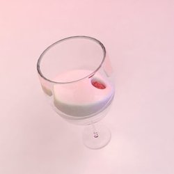 Broken Glass with Milk 