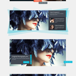 Modern clean web sliders