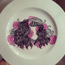 Art on plates
