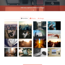 PhotoGraphy | One Page Template