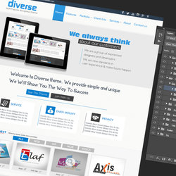 Diverse wordpress FlatDesign