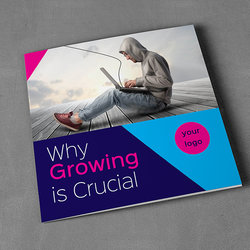 Tri-fold Square Brochure Template AA001