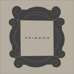 F.R.I.E.N.D.S Coasters - قاعدة أكواب قهوة لمسلسل فريندز