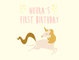 Illustration, signage and designs for a child's birthday party