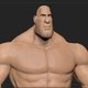 Stylized muscular man 