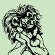  creative lion  caricature  