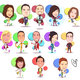 Caricature characters