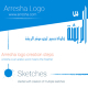 Arresha website Logo Design