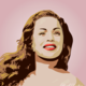 Hend Rostom fan art, vector portrait 
