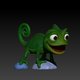 chameleon printable model