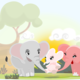 Our elephants family 