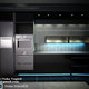 black gray kitchen