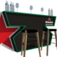 Heinken Bar and High Table Design