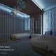 blue bed room