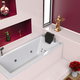 Bathtubs, bathroom, faucet, pillows