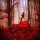 red fashion girl
