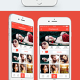 InstaFlat IOS 8 Mobile App UI Design