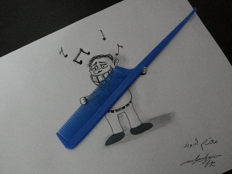 رسام اردني يربط بين الرسم والواقع بطريقة فنية مميزة من تصميم Hamza ...
