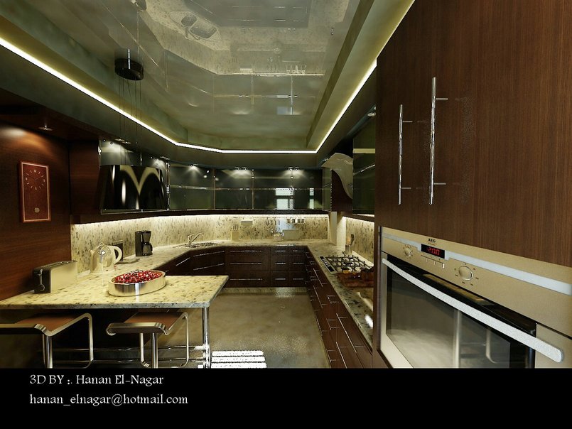 مطابخ ثرى دى من تصميم Hanan ElNagar hananelnagar125628