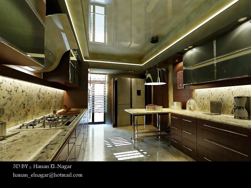 مطابخ ثرى دى من تصميم Hanan ElNagar hananelnagar125628