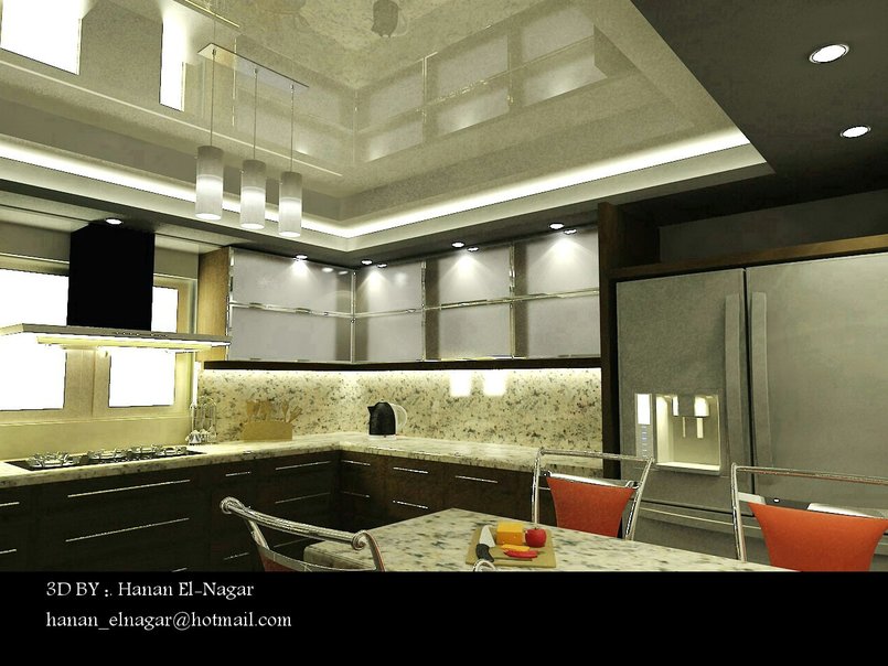 مطابخ ثرى دى من تصميم Hanan ElNagar hananelnagar125628