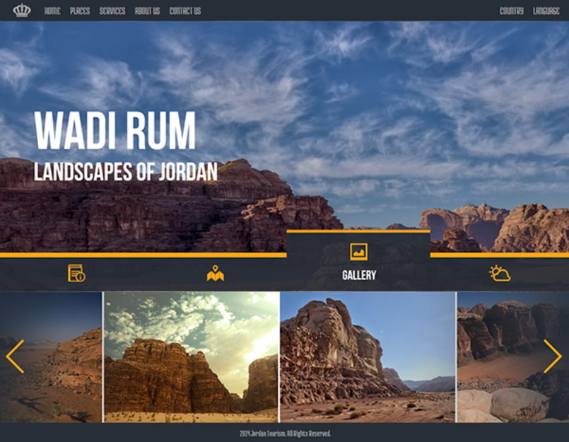 Tourism in Jordan website design - By محمد عبدالله- 688418_jpwlp ...