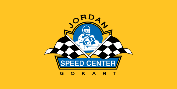Logo: Jordan Speed Center,  a professional outdoor racing arena.