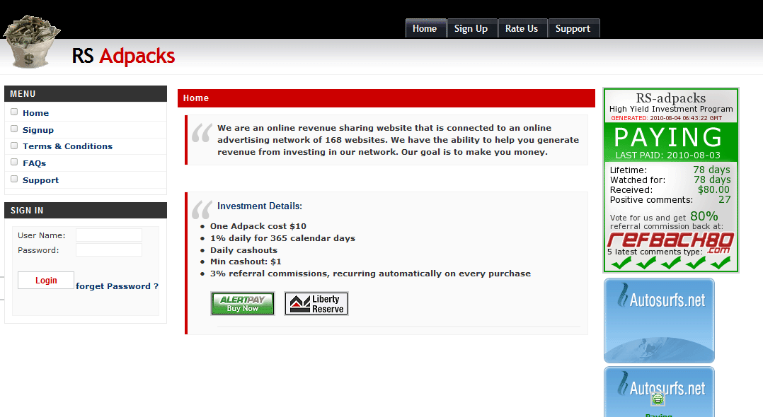 revenue sharing website 