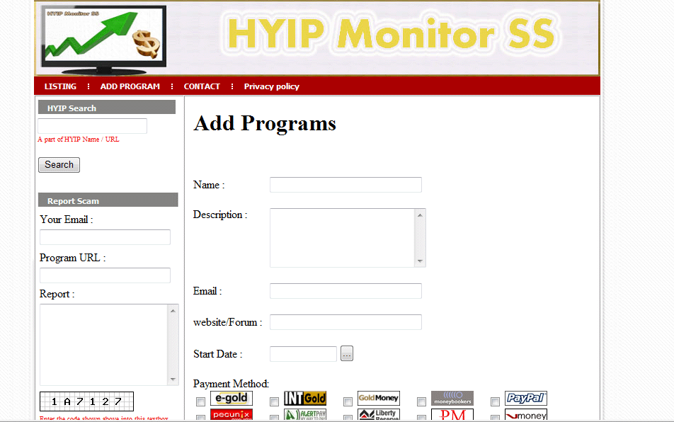HYIP Monitor