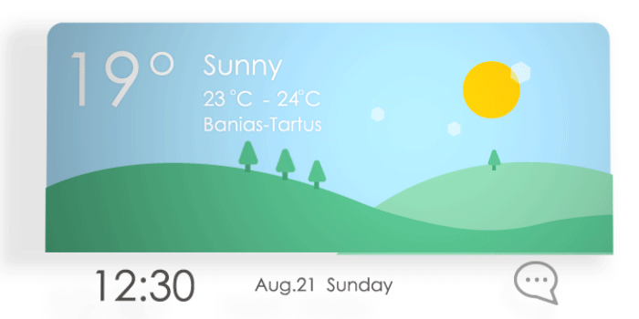 3D weather ux/ui 