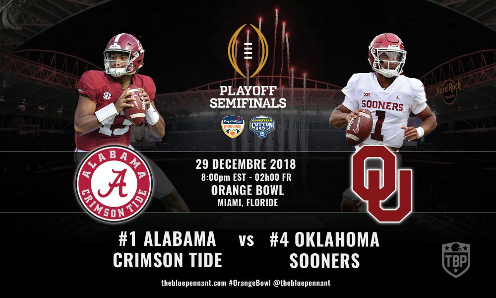 [Preview] Orange Bowl 2018 : #1 Alabama vs #4 Oklahoma – The Blue Pennant