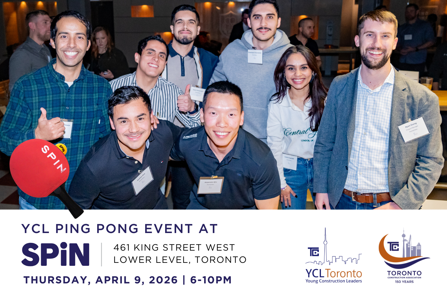 YCL Spin 2026 - Ping Pong & Networking Social