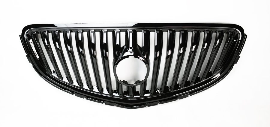 Replacement Gloss Black Front Upper Bumper Hood Grill For